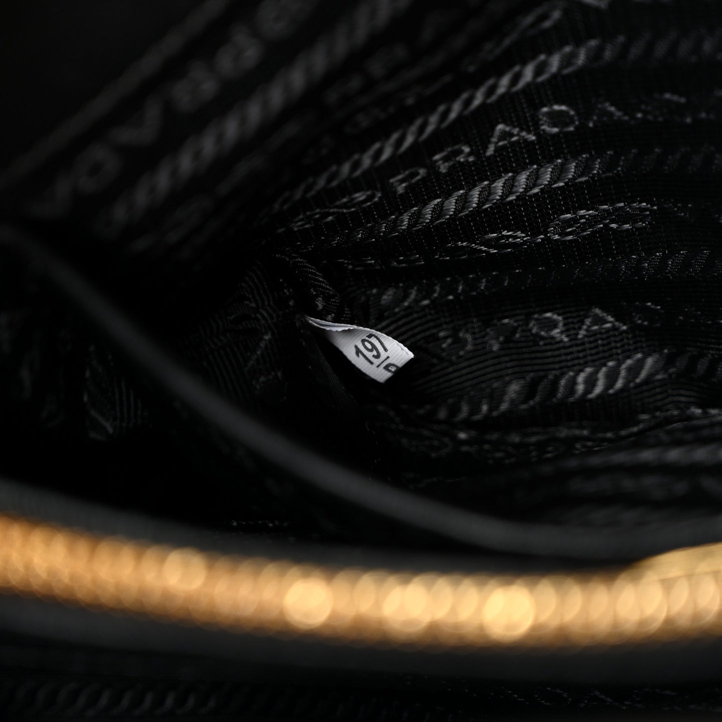 Tessuto Nylon Gaufre Small Tote Black