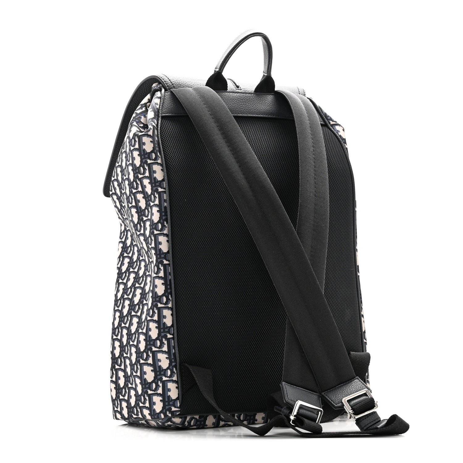 Christian Dior Technical Fabric Oblique Motion Backpack Blue 3 of 10