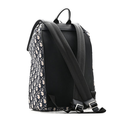 Christian Dior Technical Fabric Oblique Motion Backpack Blue 3 of 10