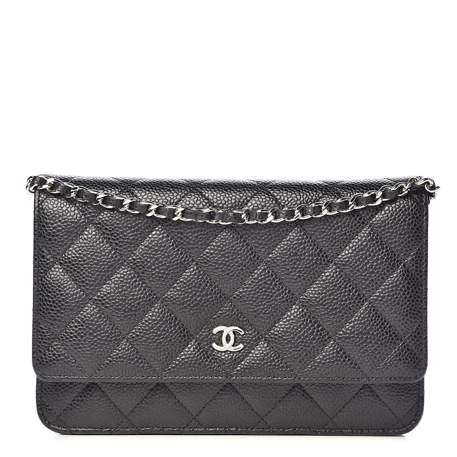 Chanel Caviar Quilted Wallet On Chain WOC Black 1 of 11