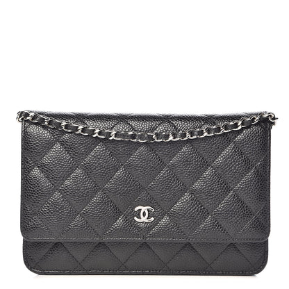 Chanel Caviar Quilted Wallet On Chain WOC Black 1 of 11