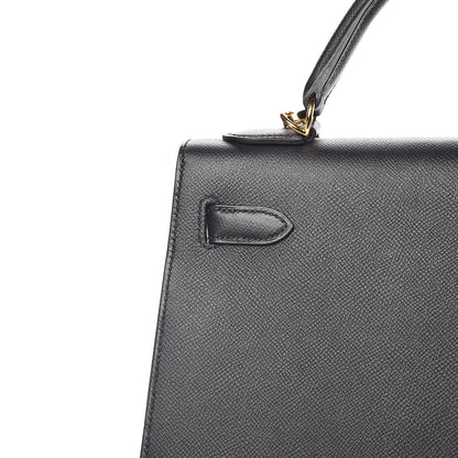 Hermes Epsom Kelly Sellier 32 Black 10 of 45