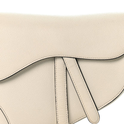 Christian Dior Grained Calfskin Saddle Bag White 8 of 14