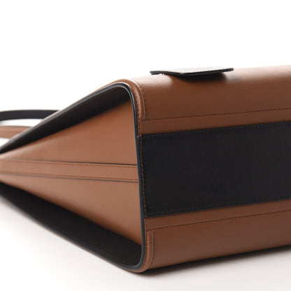 Alexander McQueen Calfskin The Tall Story Shoulder Bag Brown Black 6 of 9