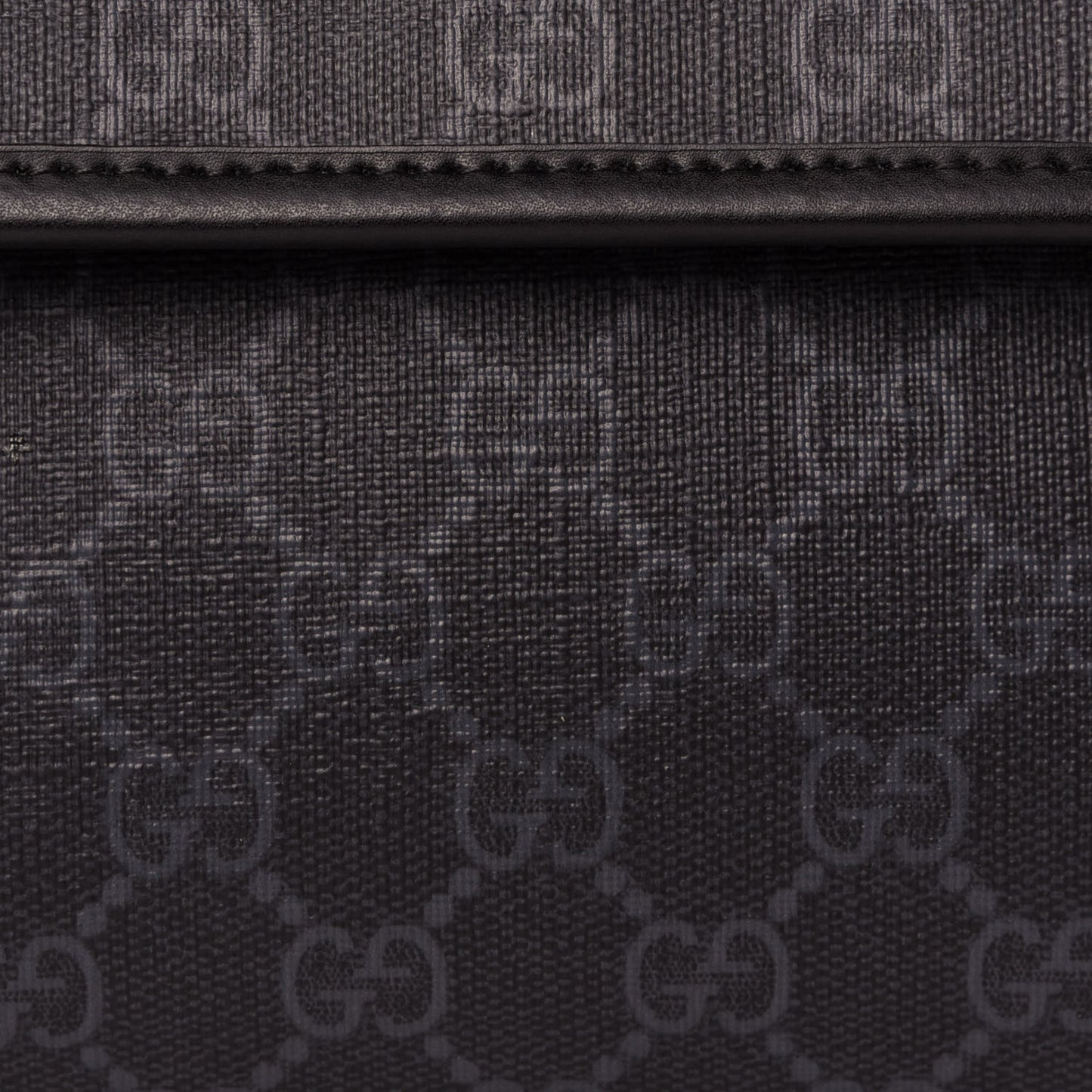 GG Supreme Monogram Web Slim Belt Bag Black Grey
