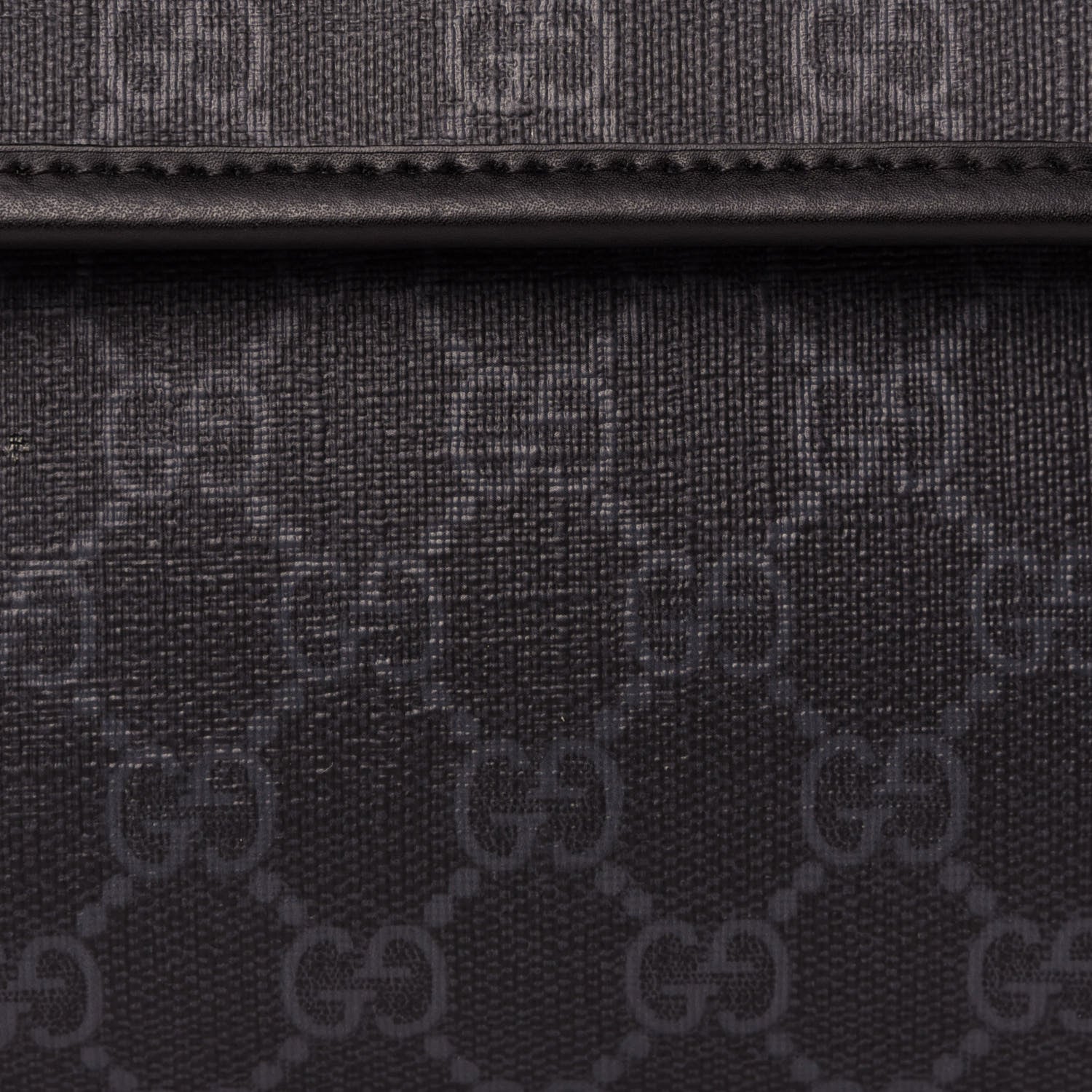 Gucci GG Supreme Monogram Web Slim Belt Bag Black Grey 12 of 12