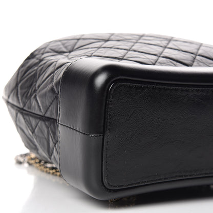Chanel Aged Calfskin Quilted Gabrielle Backpack Black 5 of 9