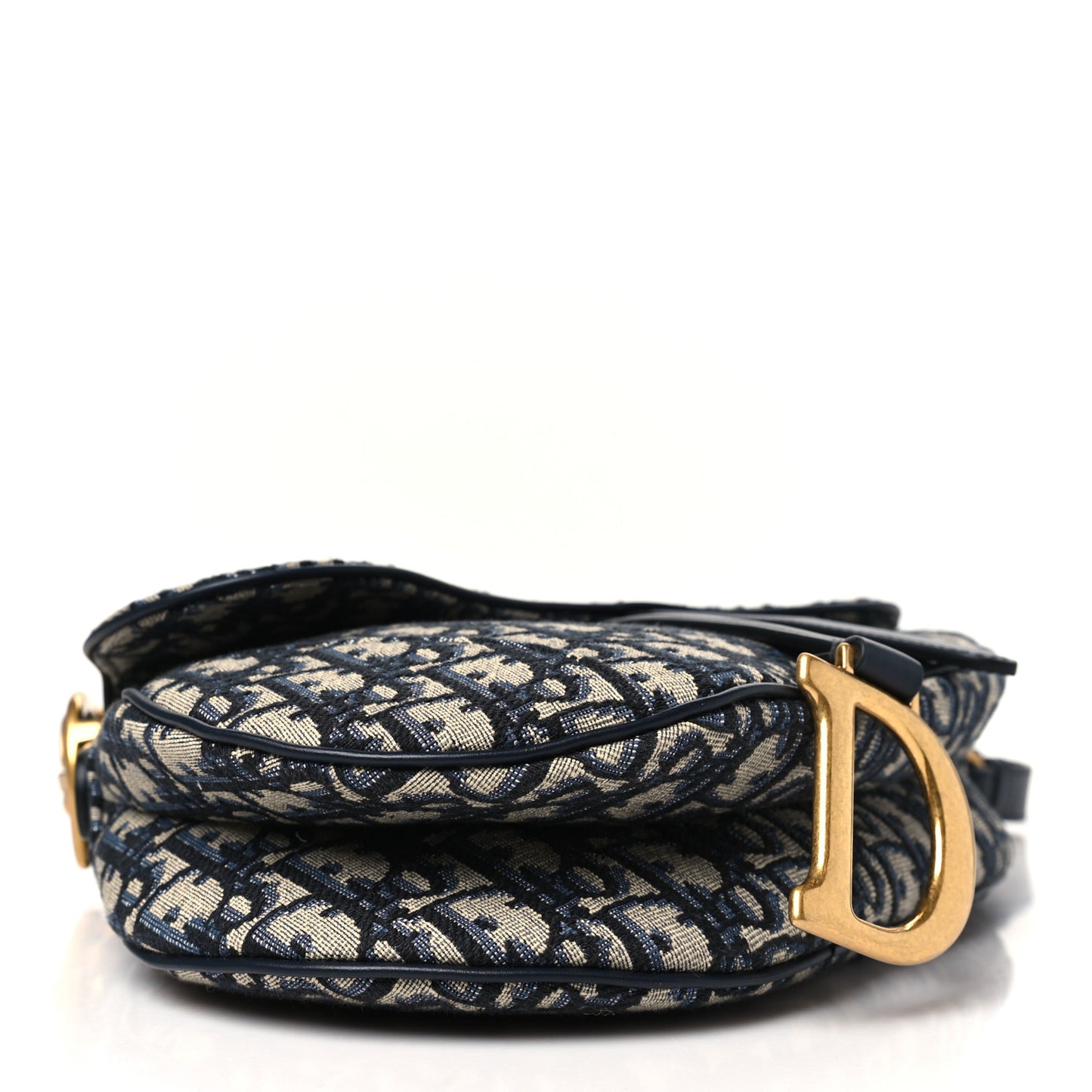 Oblique Saddle Bag With Strap Blue