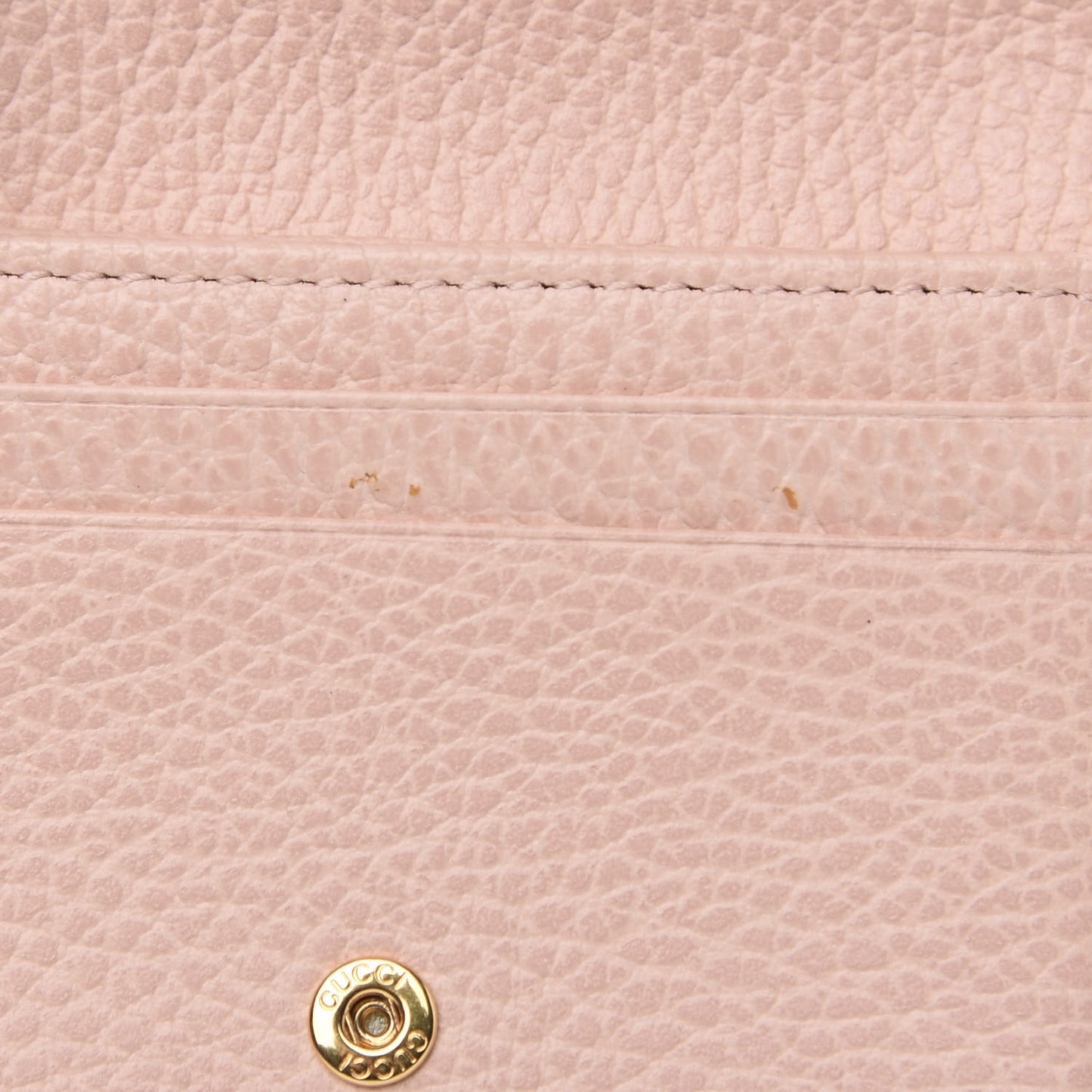 Dollar Calfskin GG Marmont Card Case Perfect Pink