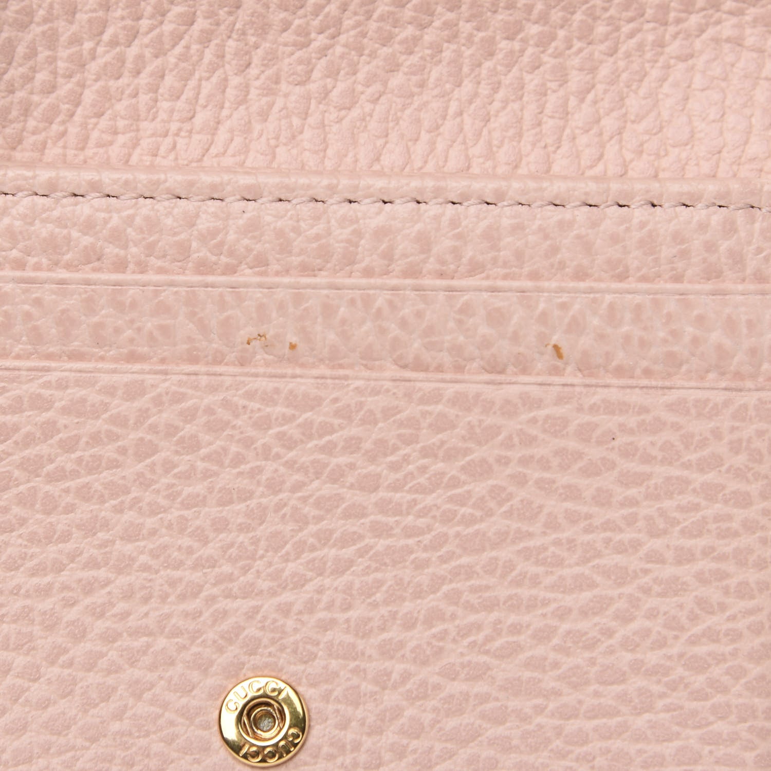 Gucci Dollar Calfskin GG Marmont Card Case Perfect Pink 7 of 8