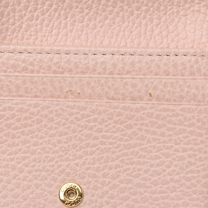 Gucci Dollar Calfskin GG Marmont Card Case Perfect Pink 7 of 8