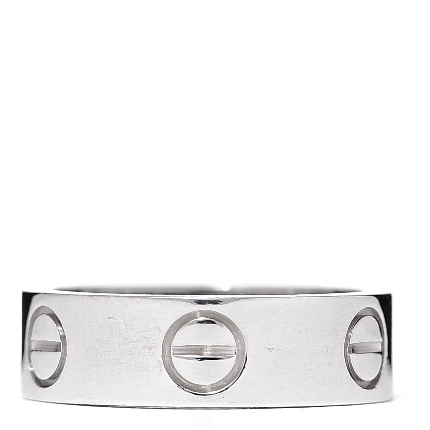 18K White Gold 5.5mm LOVE Ring 50 5.25