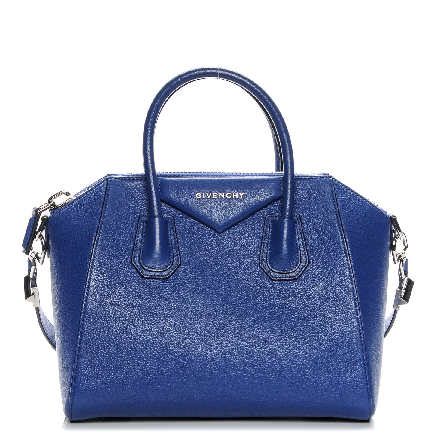 Sugar Goatskin Small Antigona Royal Blue