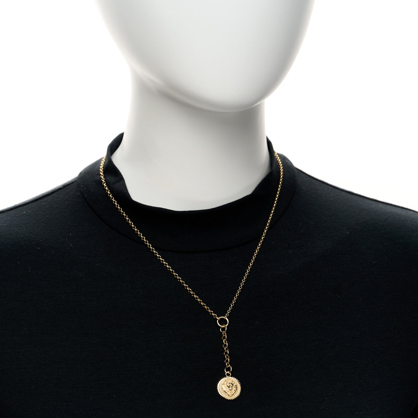 18K Yellow Gold Diamond Small Strength Mixed Belcher Chain Necklace
