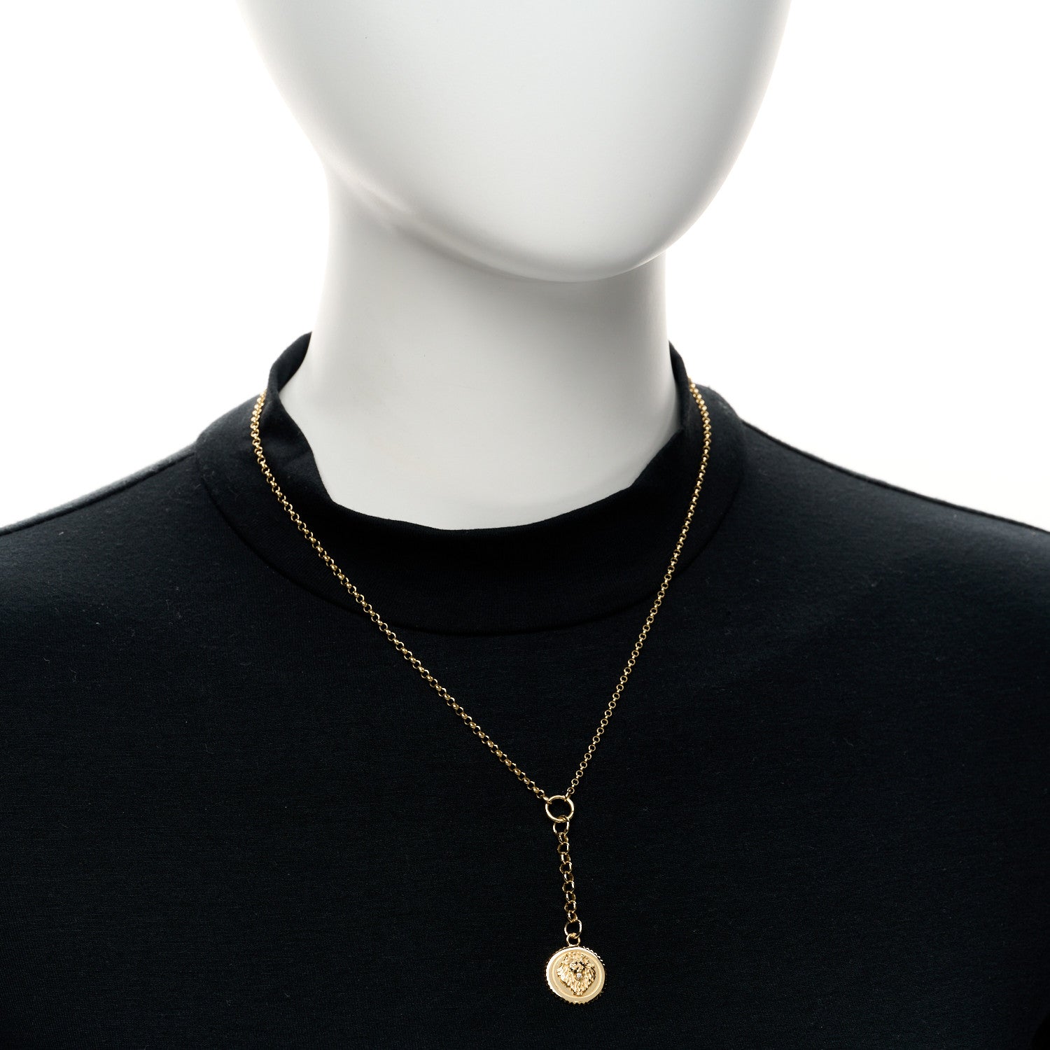 Foundrae 18K Yellow Gold Diamond Small Strength Mixed Belcher Chain Necklace 2 of 5