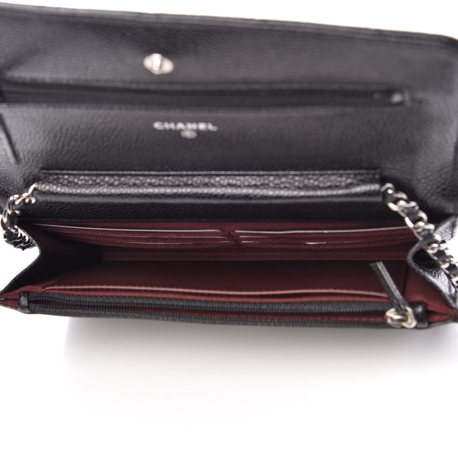 Chanel Caviar Quilted Wallet On Chain WOC Black 5 of 9