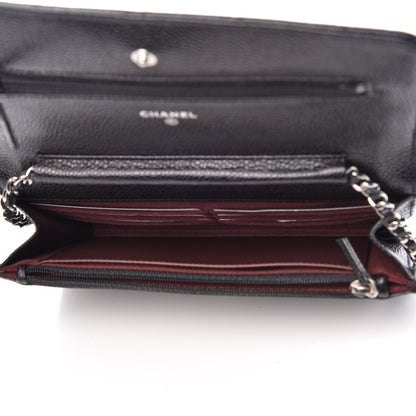 Chanel Caviar Quilted Wallet On Chain WOC Black 5 of 9