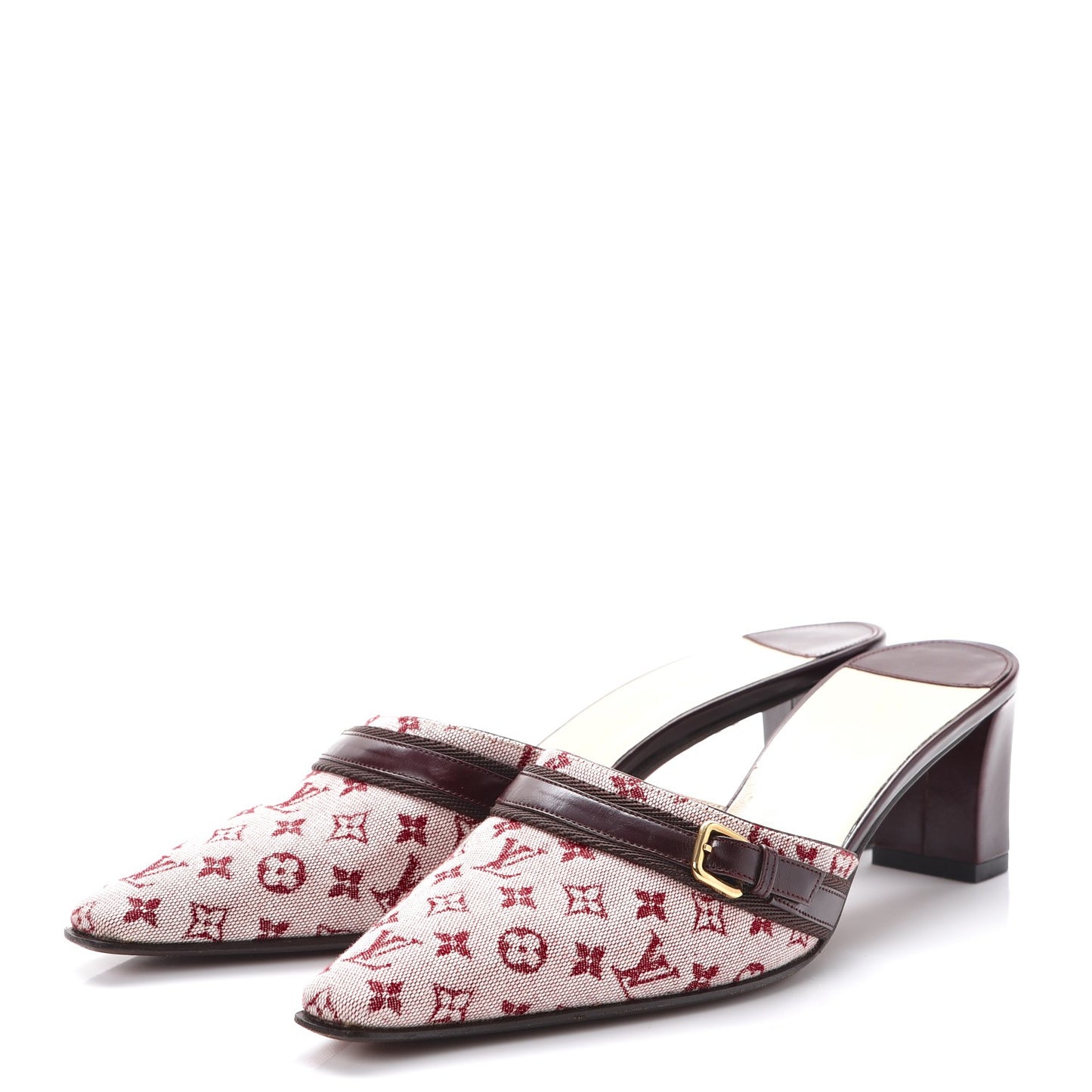 Mini Monogram Mules 36 Cherry