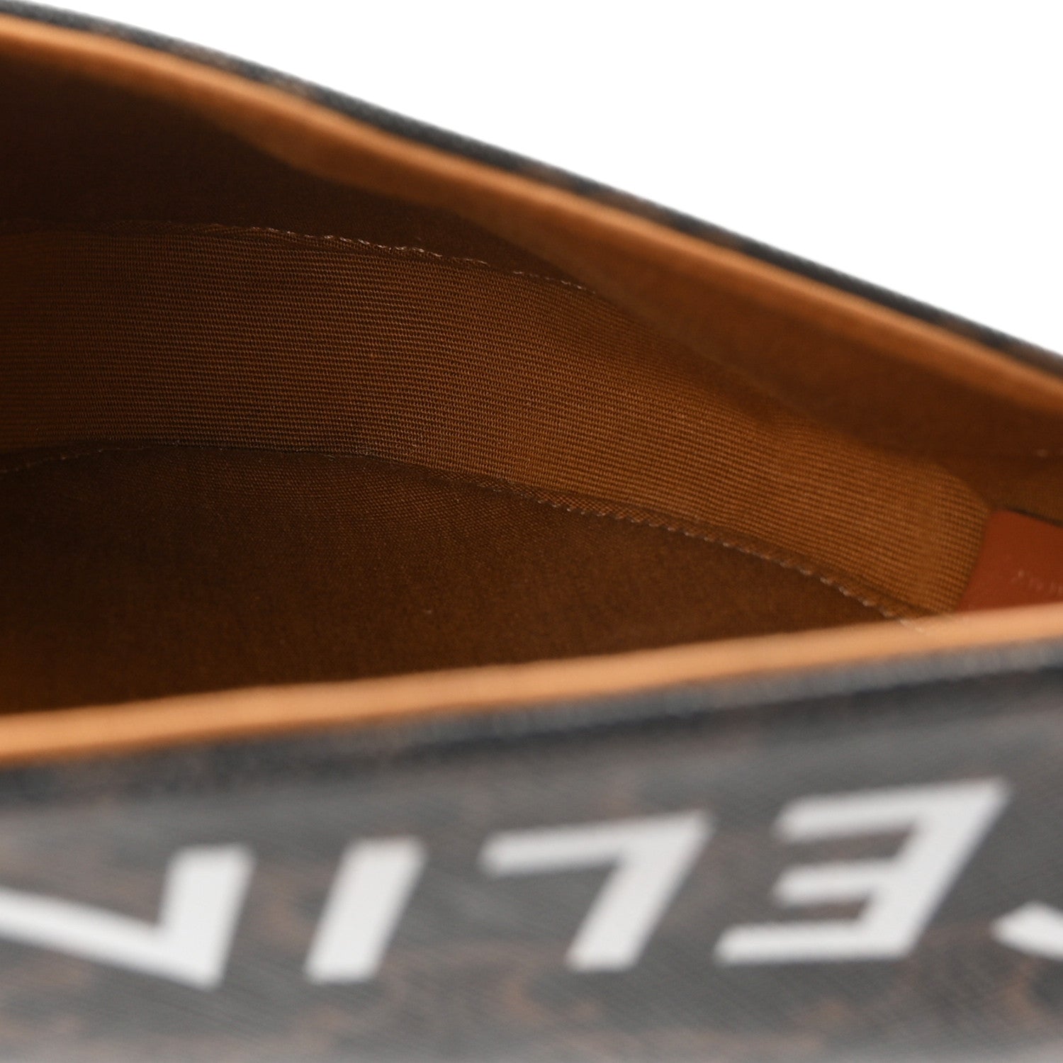 Celine Triomphe Canvas Triangle Crossbody Bag Tan 4 of 9