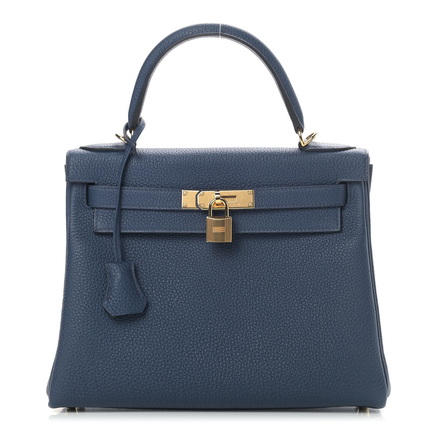 Hermes Togo Kelly Retourne 28 Bleu De Prusse 1 of 10
