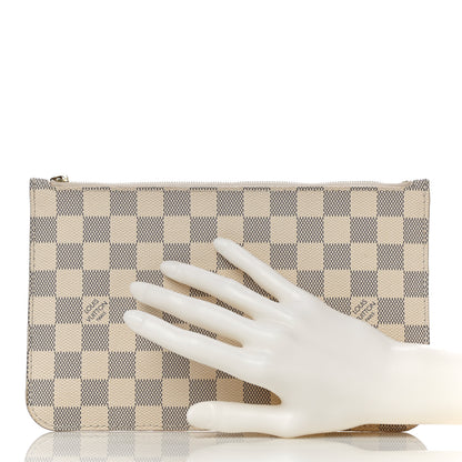 Louis Vuitton Damier Azur Neverfull MM GM Pochette 2 of 14