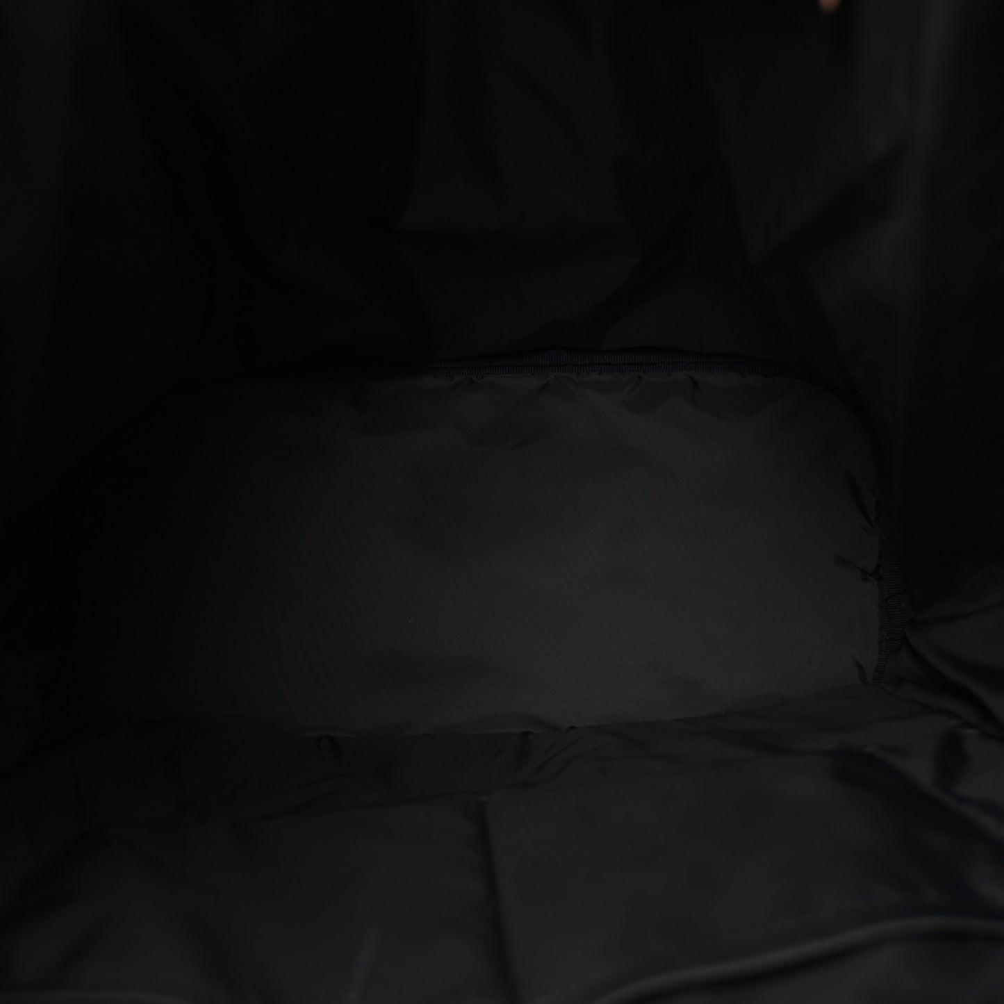 Nylon Calfskin Signature Backpack Black