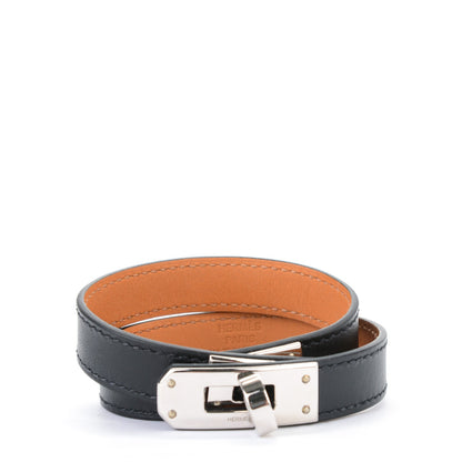Hermes Chamonix Kelly Double Tour Bracelet M Black 1 of 8