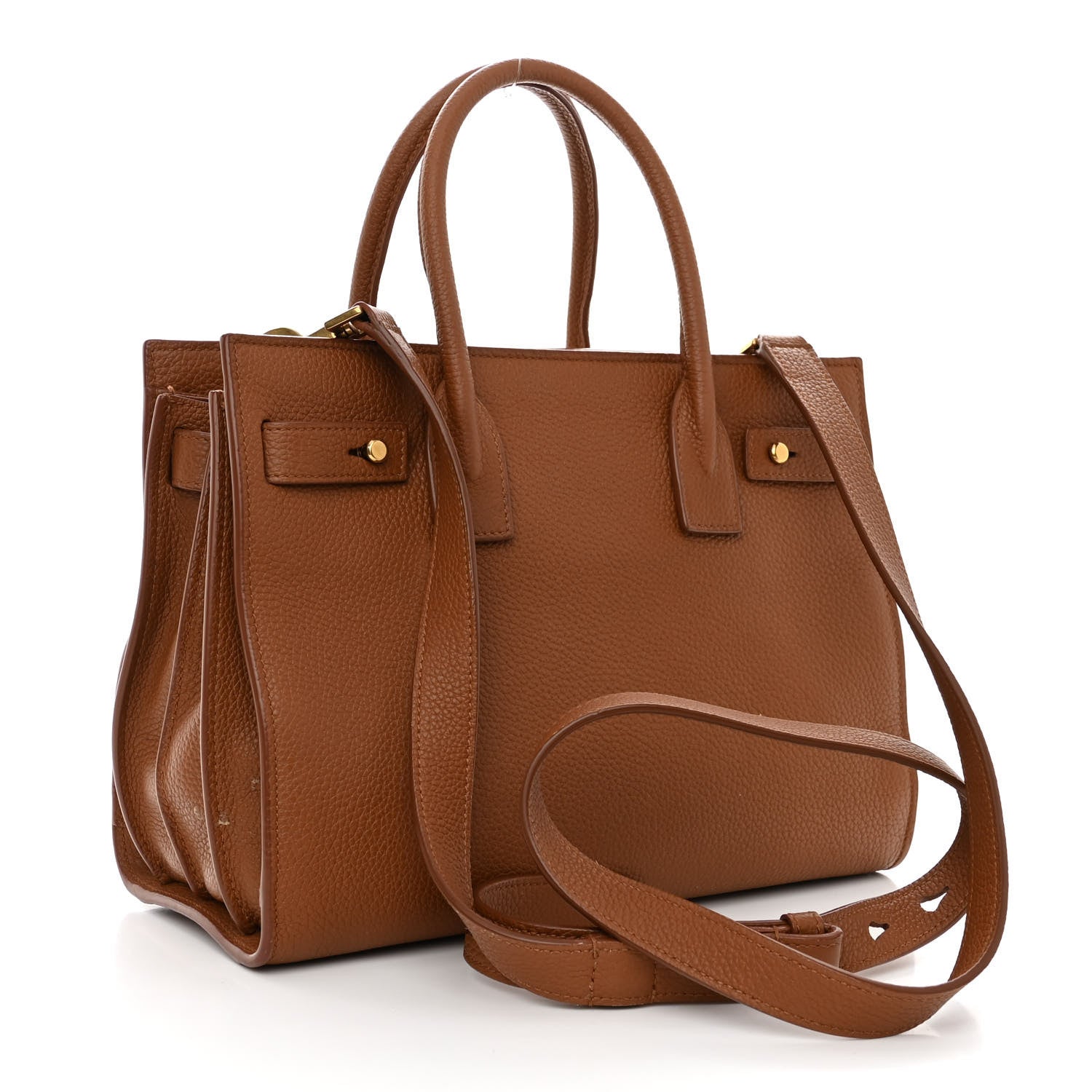 Saint Laurent Grained Calfskin Baby Sac De Jour Supple Canyon 3 of 10
