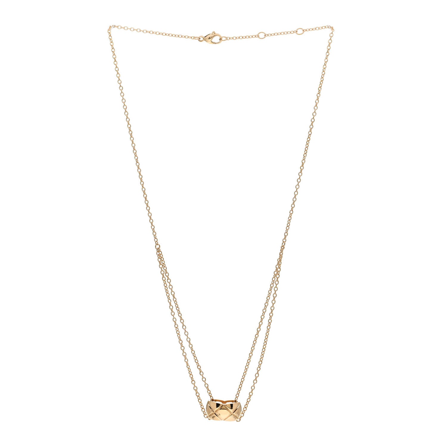 Chanel 18K Yellow Gold Coco Crush Pendant Necklace 3 of 4