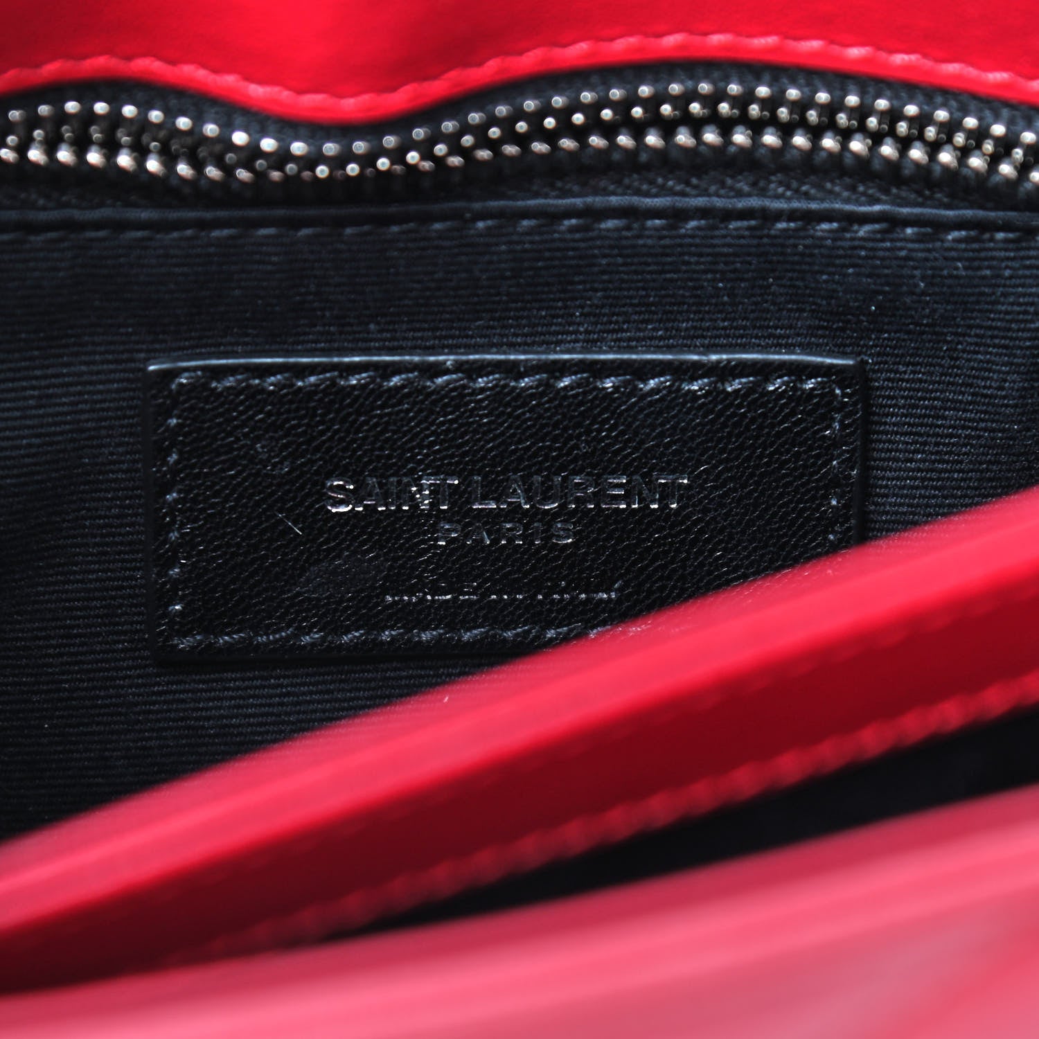 Saint Laurent Calfskin Y Quilted Monogram Toy Loulou Crossbody Bag New Lipstick 6 of 10