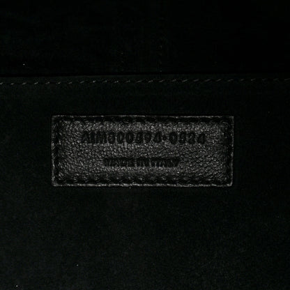 Saint Laurent Shiny Calfskin Le 37 Long Bucket Bag Black 8 of 11