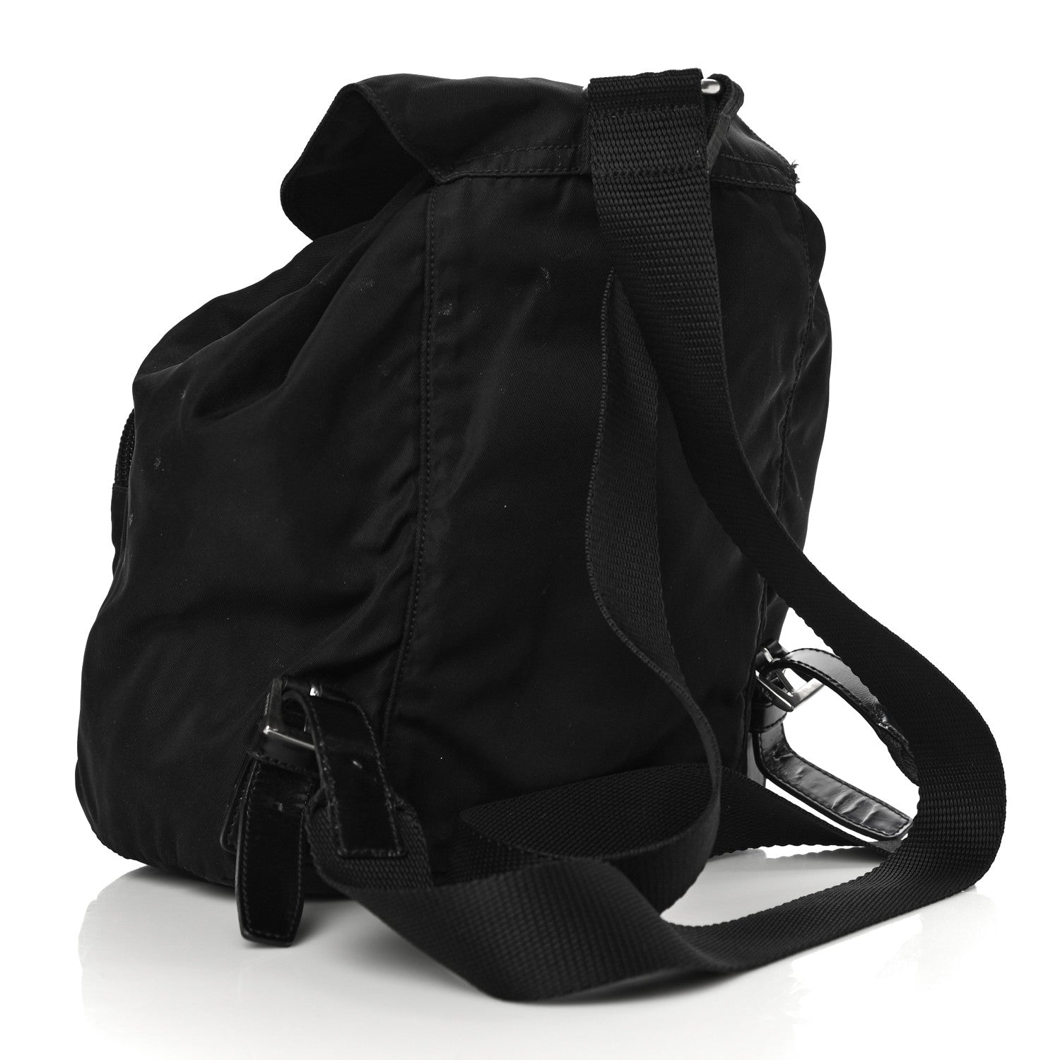 Prada Nylon Vela Mini Cinch Backpack Black 3 of 12