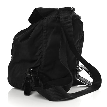 Prada Nylon Vela Mini Cinch Backpack Black 3 of 12