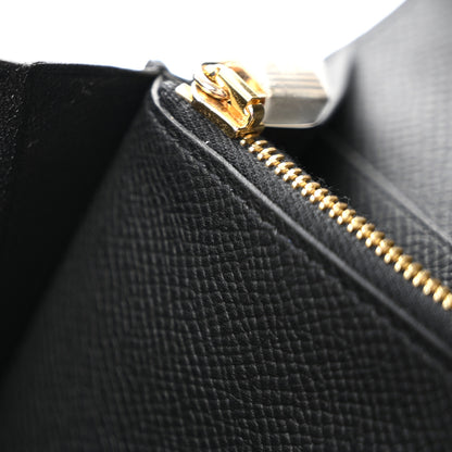 Hermes Epsom Kelly Longue Wallet Black 9 of 11