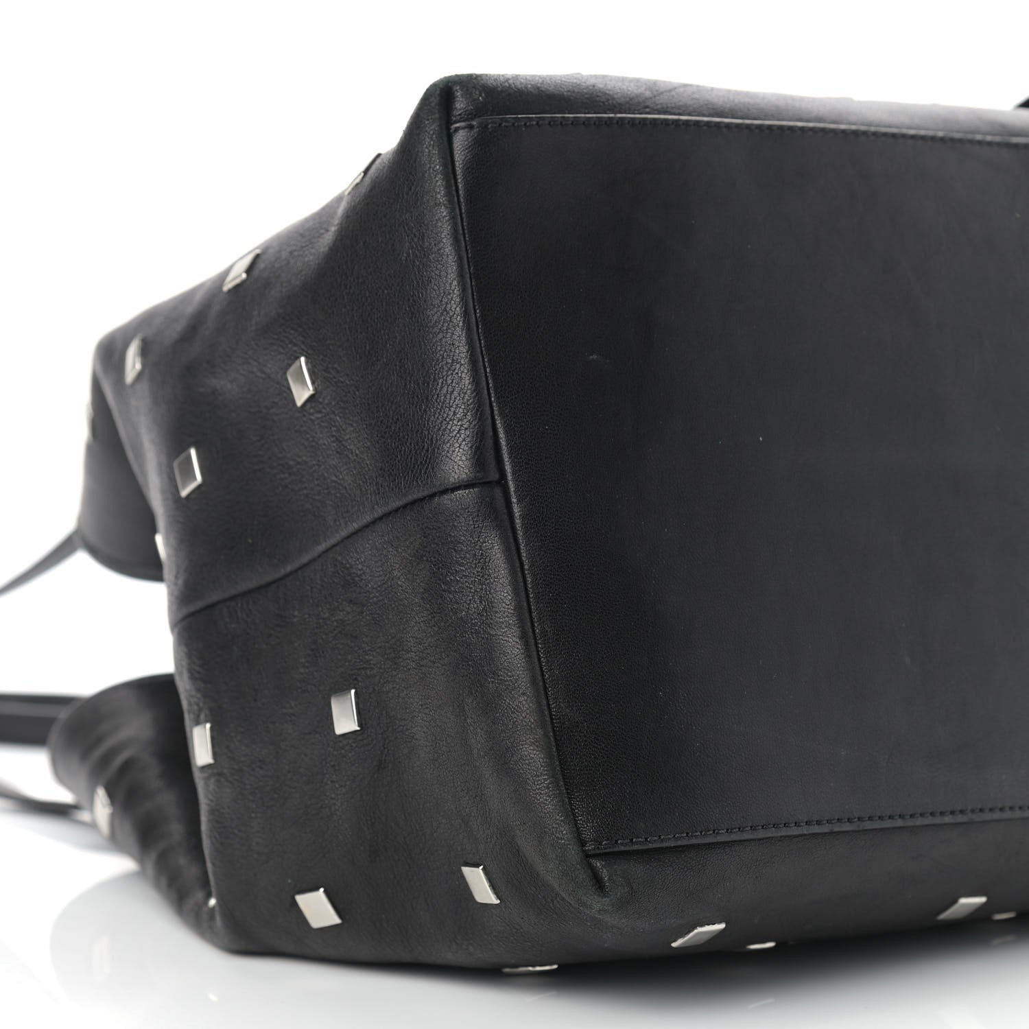 Jimmy Choo Calfskin Studded Tote Black 5 of 10