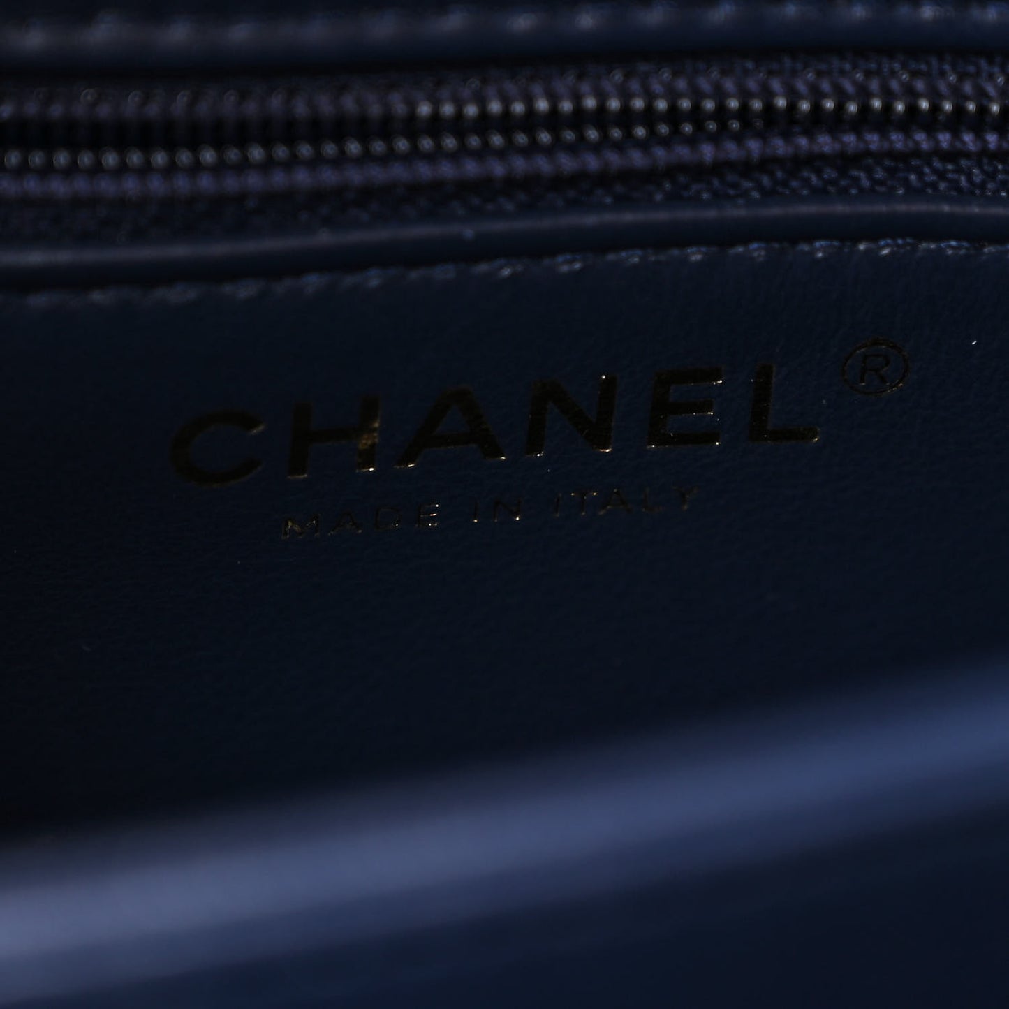 Lambskin Quilted Small Trendy CC Flap Dual Handle Bag Navy