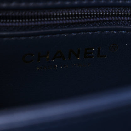 Chanel Lambskin Quilted Small Trendy CC Flap Dual Handle Bag Navy 8 of 13