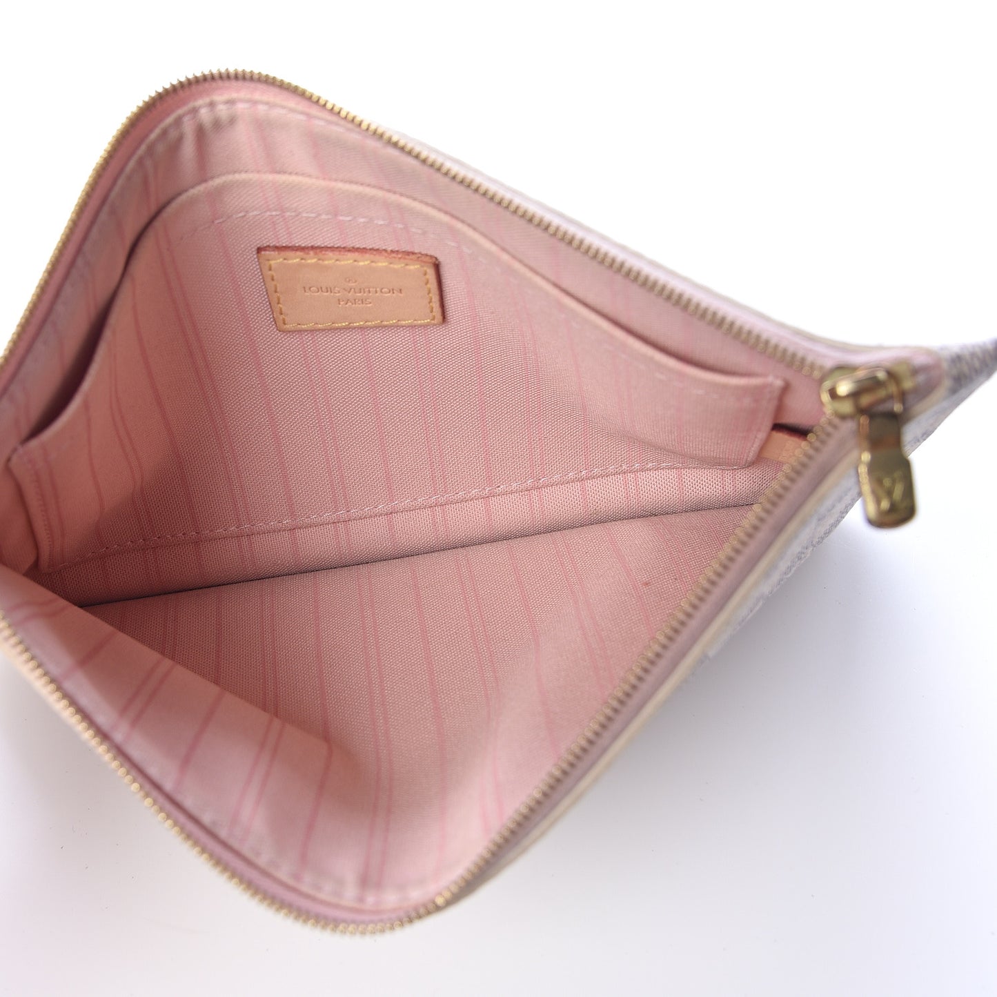 Damier Azur Neverfull MM GM Pochette Rose Ballerine