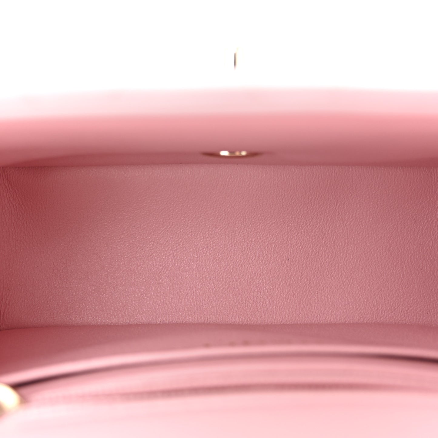 Lambskin Quilted Mini Square Flap Light Pink
