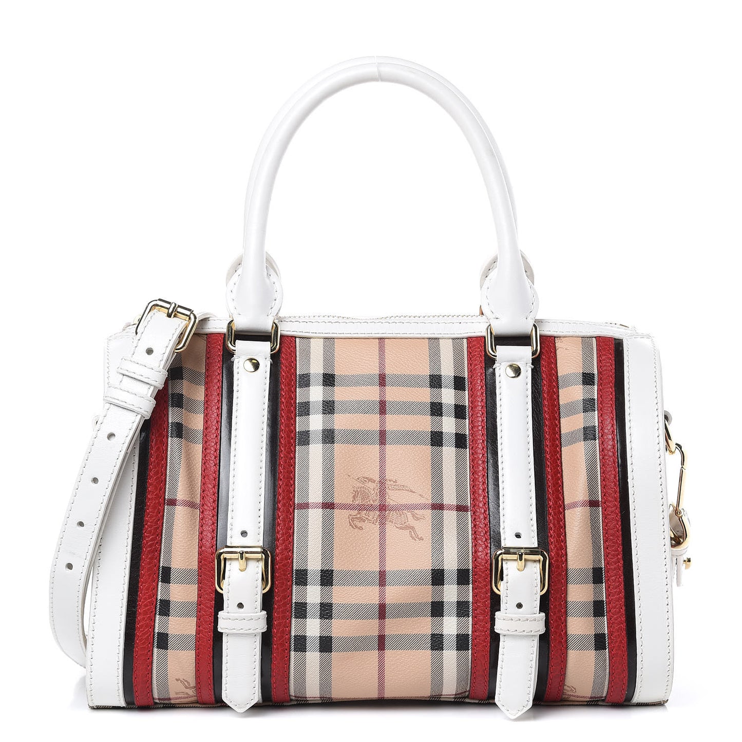 Haymarket Check Medium Alchester Bowling Bag White Military Red