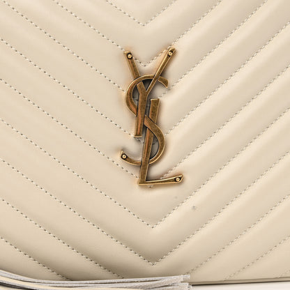 Saint Laurent Calfskin Matelasse Monogram Lou Camera Bag Crema Soft 7 of 12