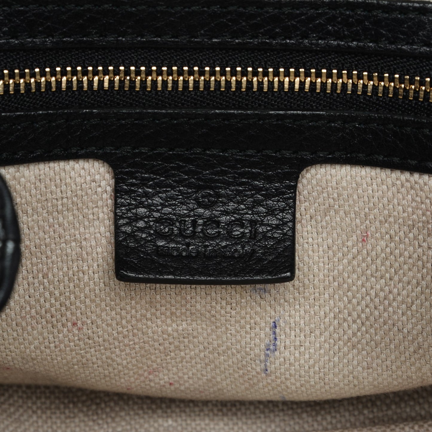 Pebbled Calfskin Medium Soho Chain Shoulder Bag Black