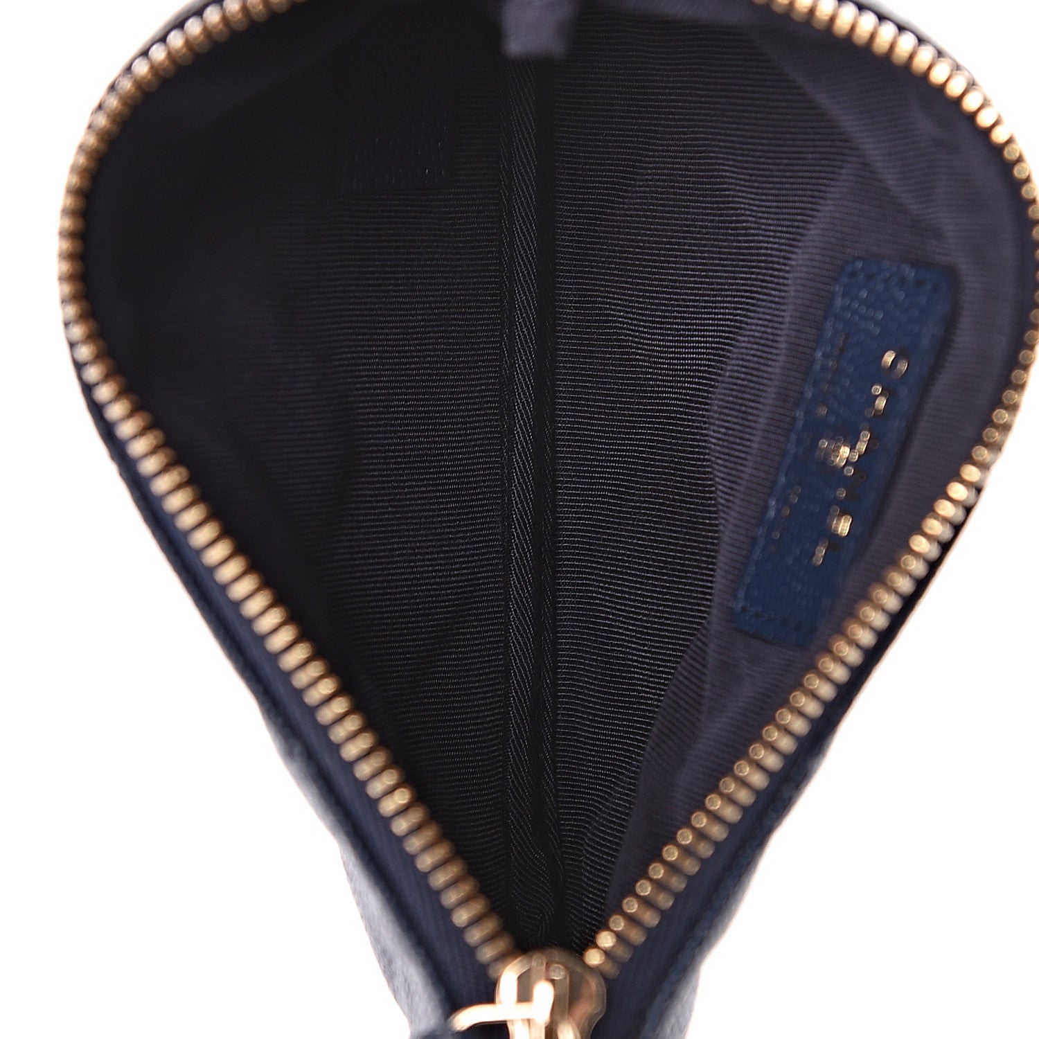 Chanel Caviar Quilted Small Cosmetic Case Navy 5 of 7