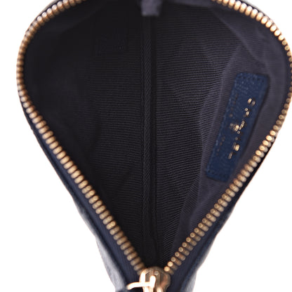 Chanel Caviar Quilted Small Cosmetic Case Navy 5 of 7