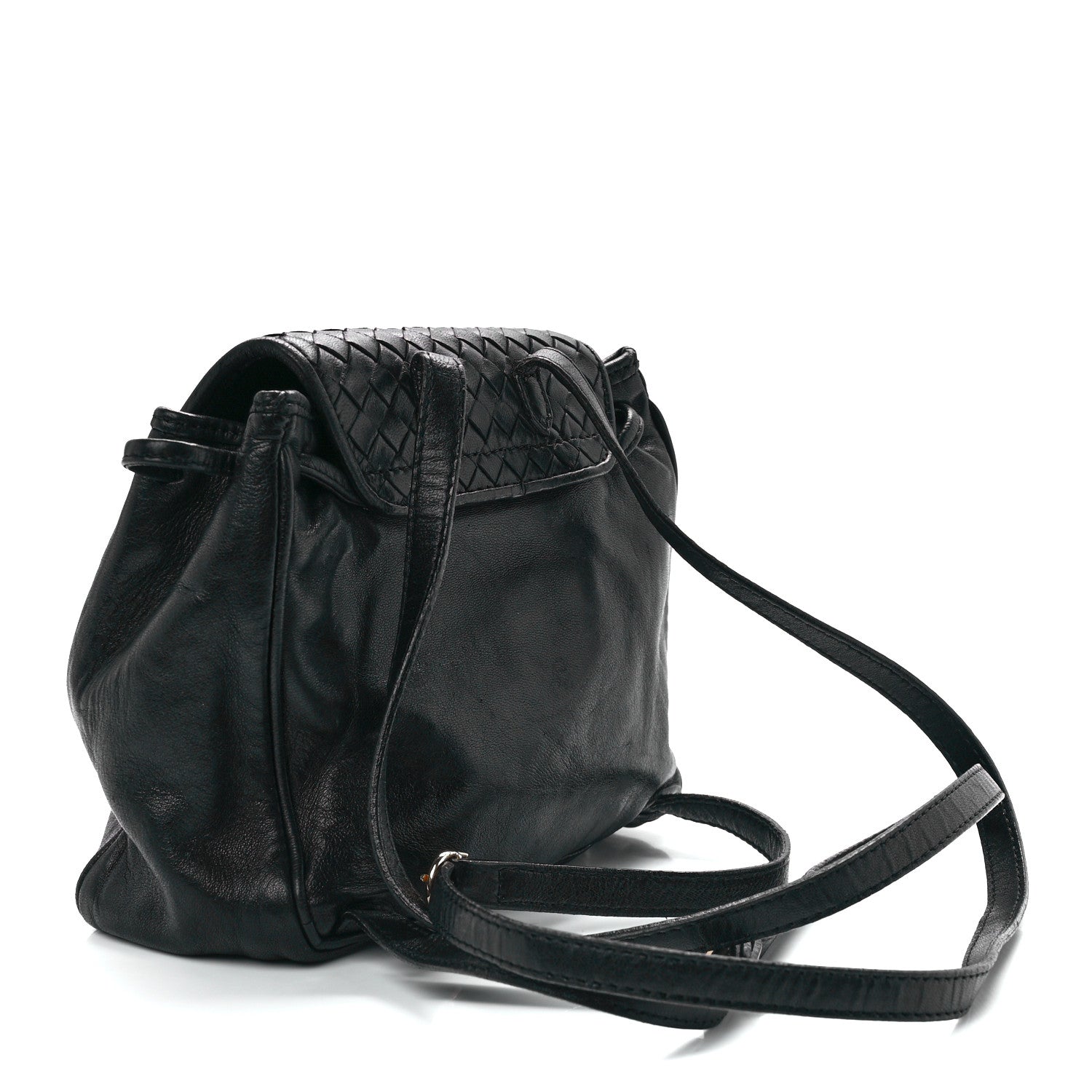 Bottega Veneta Nappa Intrecciato Small Backpack Black 3 of 12