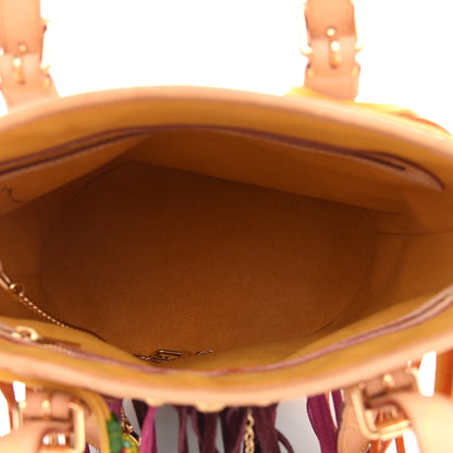 Louis Vuitton Monogram Multicolor Fringe Bucket Black 5 of 11