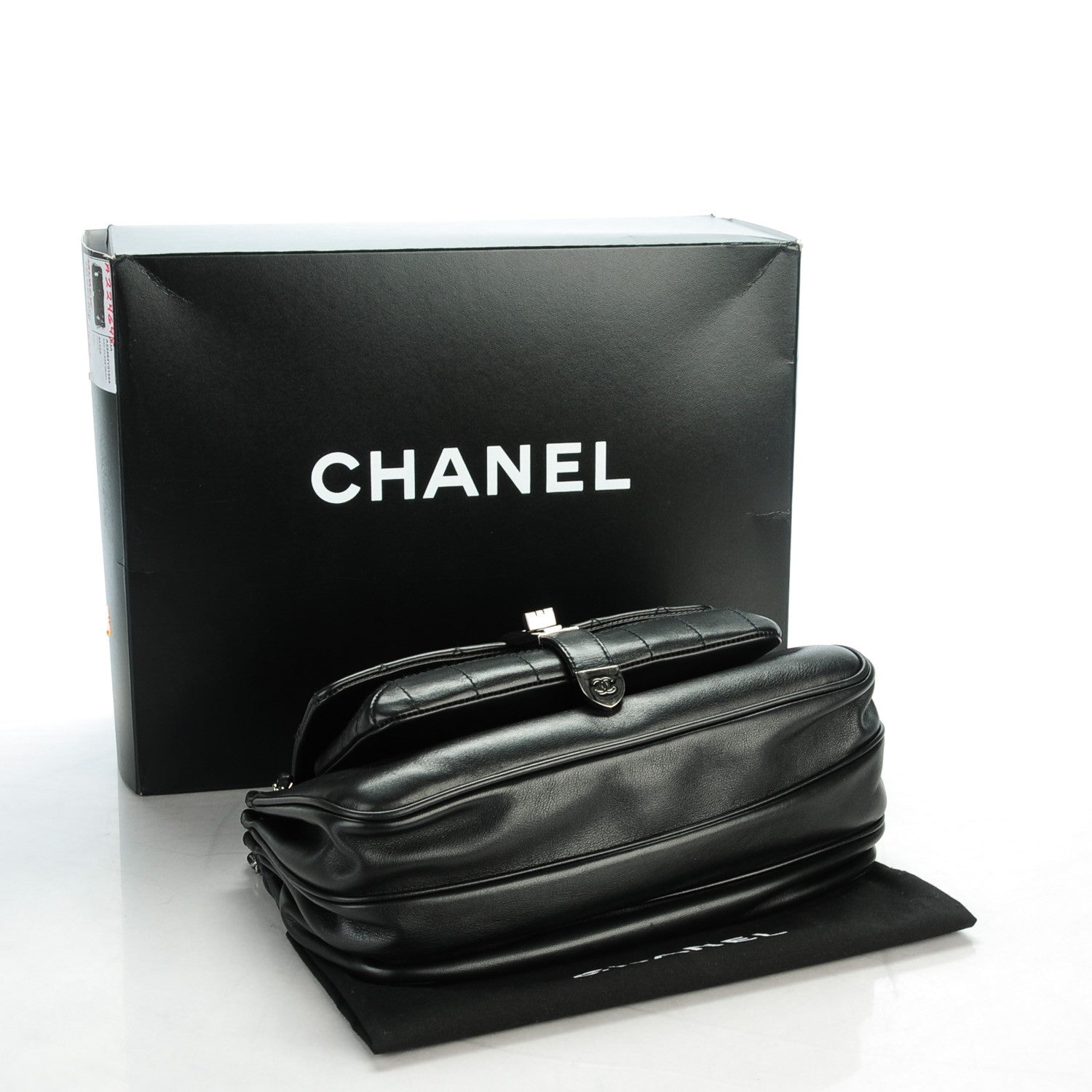 Chanel Lambskin Quilted Accordion Mademoiselle Flap Black 4 of 7