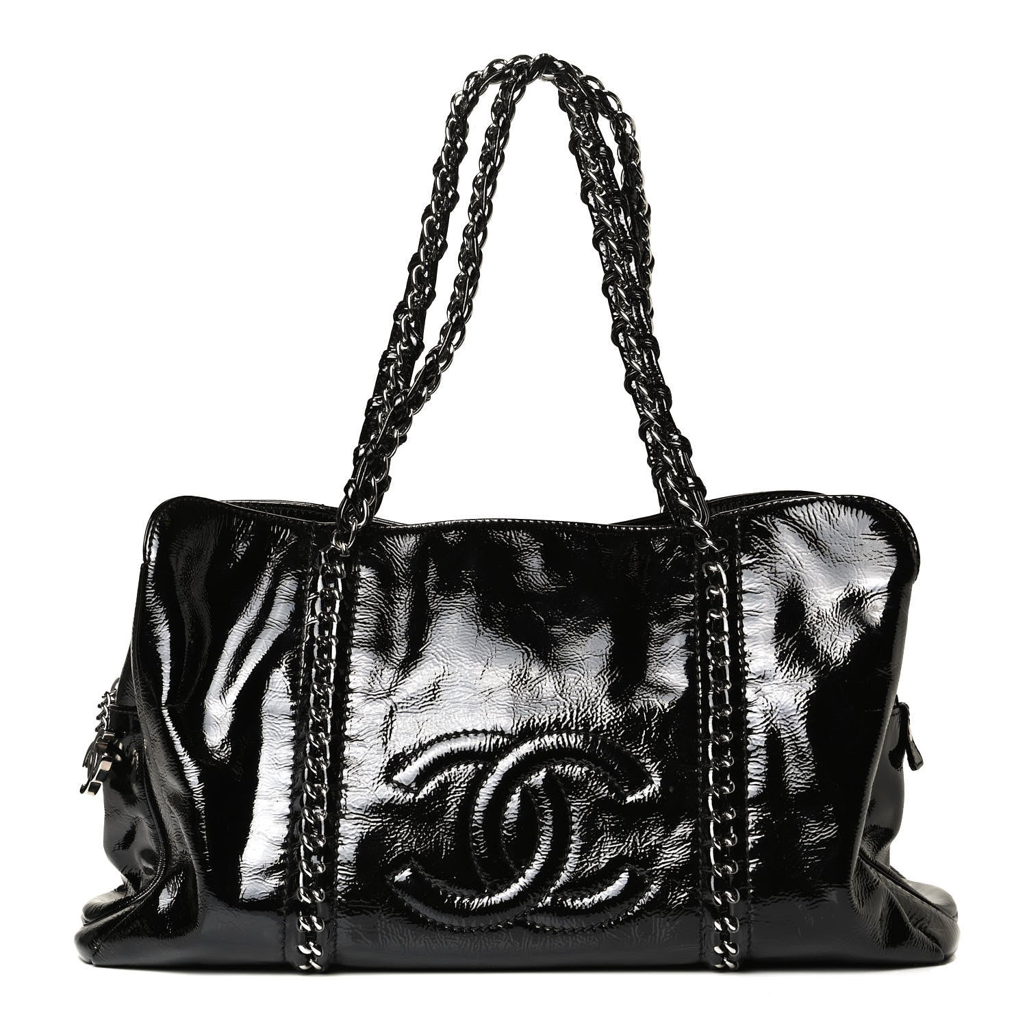 Chanel Patent Calfskin Large Luxe Ligne Tote Black 1 of 10