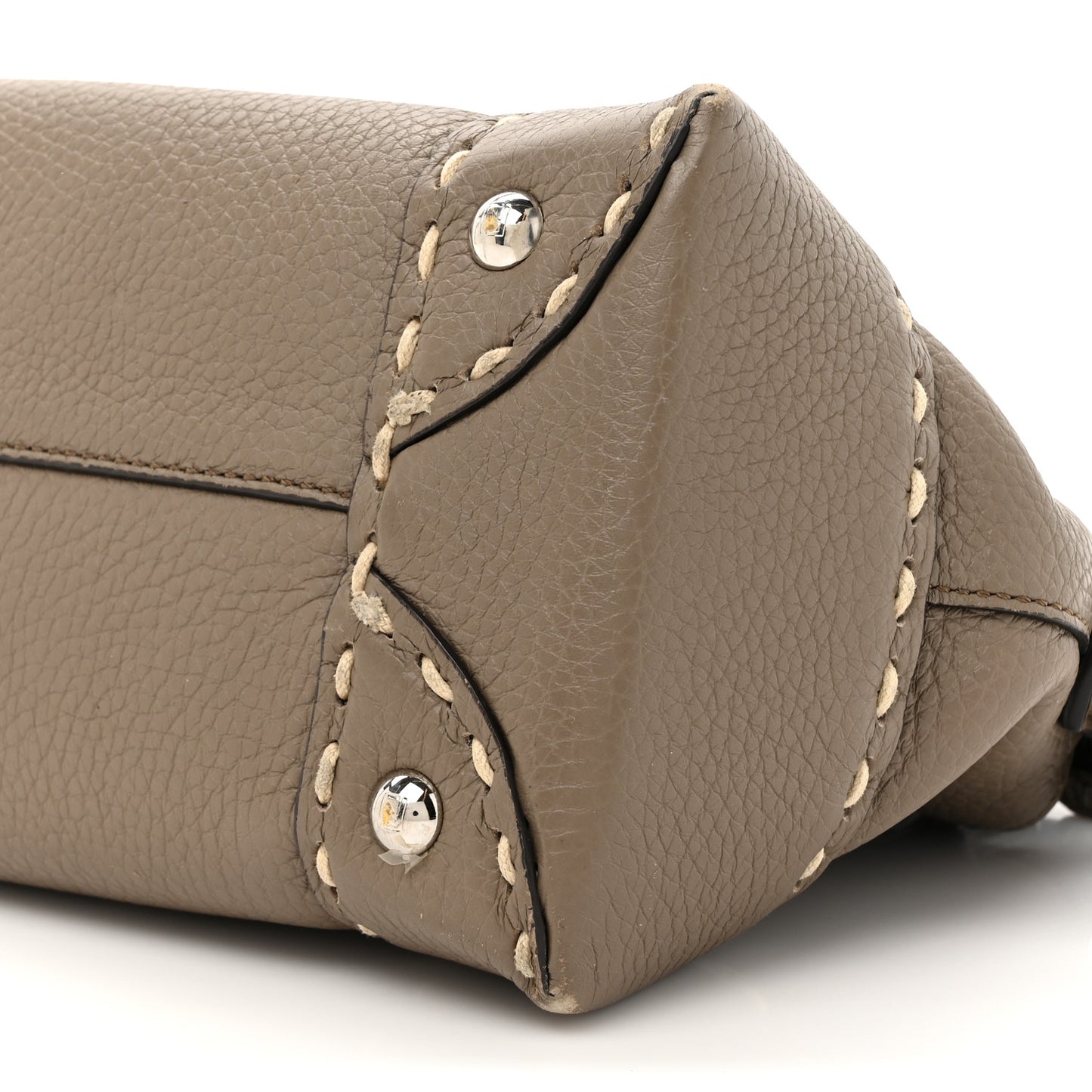 Vitello Stampa Granata Macro Stitchings Medium By The Way Boston Bag Tartufo