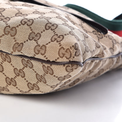 Gucci Monogram Web Medium Double Pocket Messenger Bag Dark Brown 10 of 10